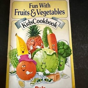 Vintage 1990s Kids Cookbook: Fun with Fruits & Vegetables by Dole
